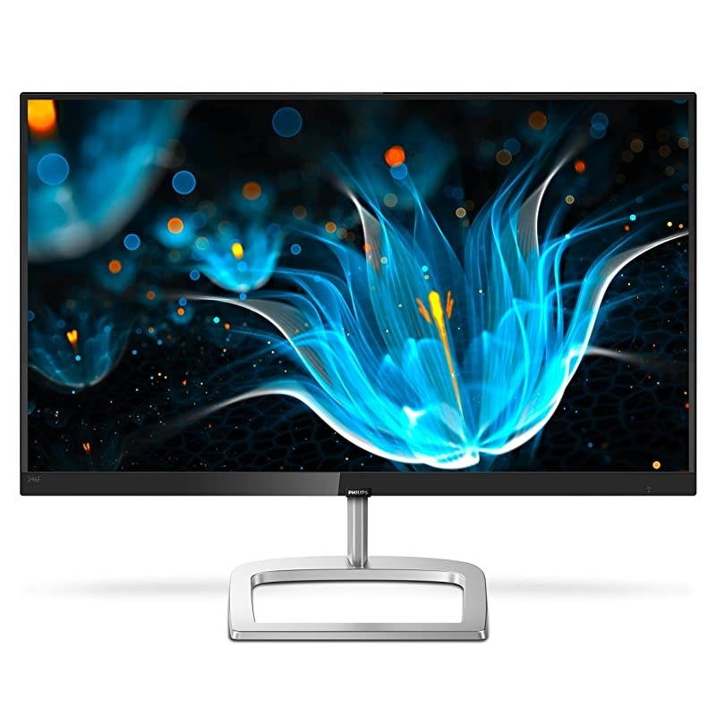 246E9QDSB 24" frameless monitor, Full HD IPS, 129% sRGB, 75Hz, FreeSync, VESA, 4Yr Advance Replacement Warranty