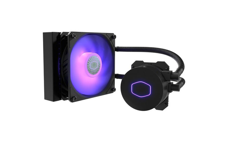 Cooler Master MasterLiquid ML120L V2 RGB Cooling Fan/Radiator/Water Block - 1 x 120 mm - 1 x 62 CFM - 27 dB(A) Noise - Liquid Cooler Cooler