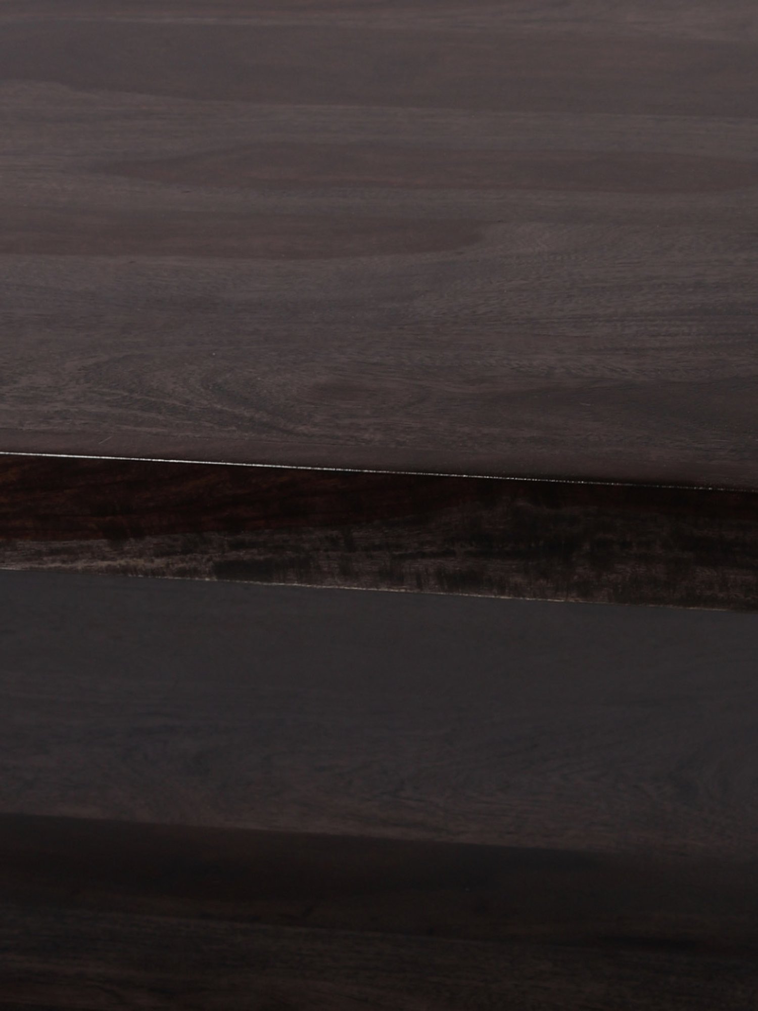 Ikiriya Kassel Dark Brown Wood Coffee Table for Living Room