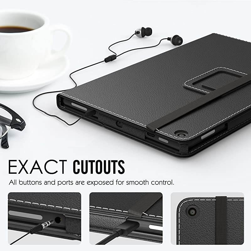 Case for AllNew  Fire HD 10 Tablet 7th Generation and 9th Generation 2017 and 2019 Release Slim Folding Stand Cover with Auto WakeSleep for 101 Inch Tablet Black