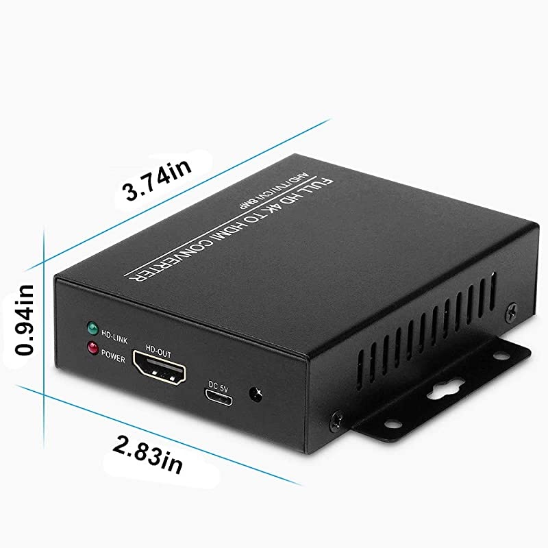 TVI to HDMI Converter Full HD 4K Converter 1080p720p4K8MP5MP4MP3MP BNC to HDMI Video Converter Adapter CVBSTVICVIAHD to HDMI
