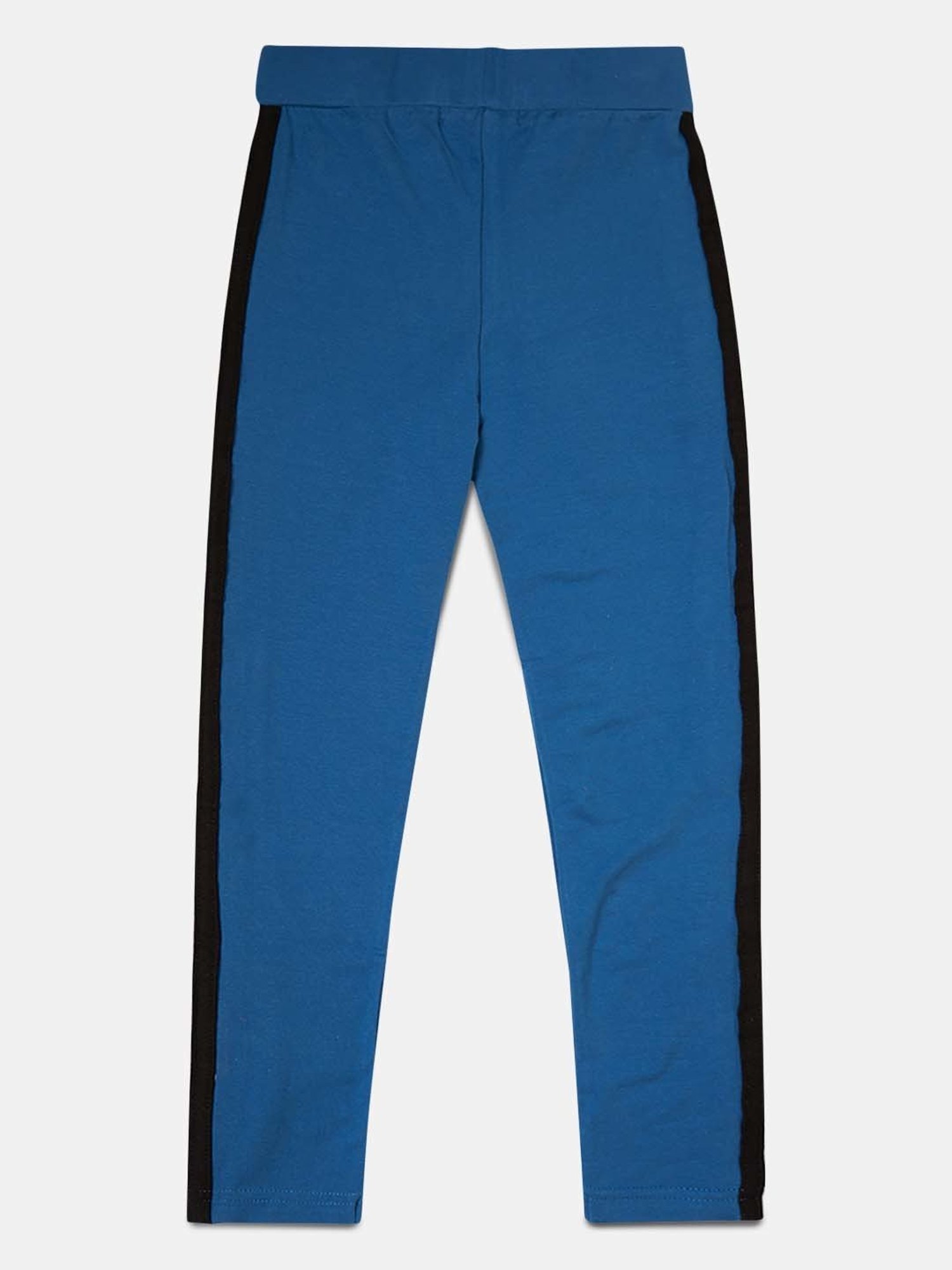 Angel & Rocket Girls Blue & White Striped Leggings