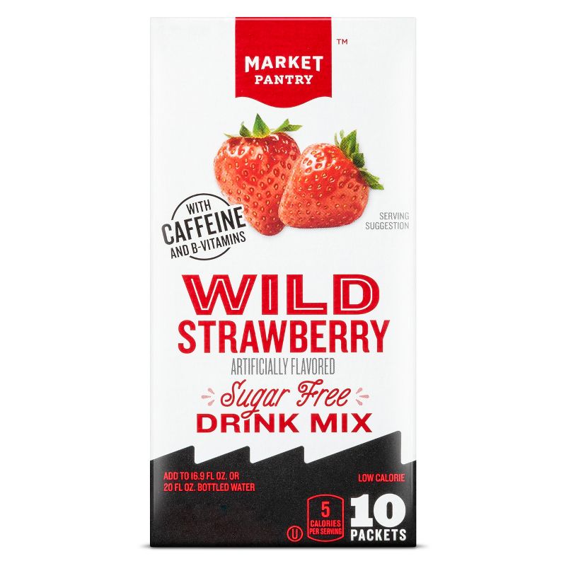 Crystal Light Energy On The Go Wild Strawberry Drink Mix - 10pk/0.11oz Pouches