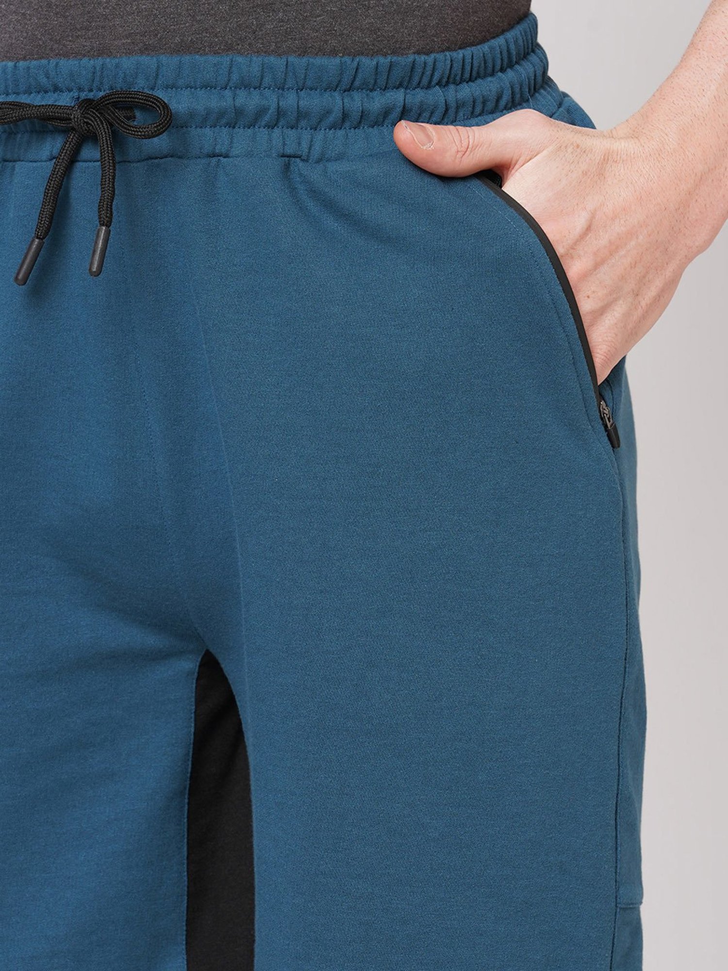 Fitz Teal Blue Slim Fit Shorts