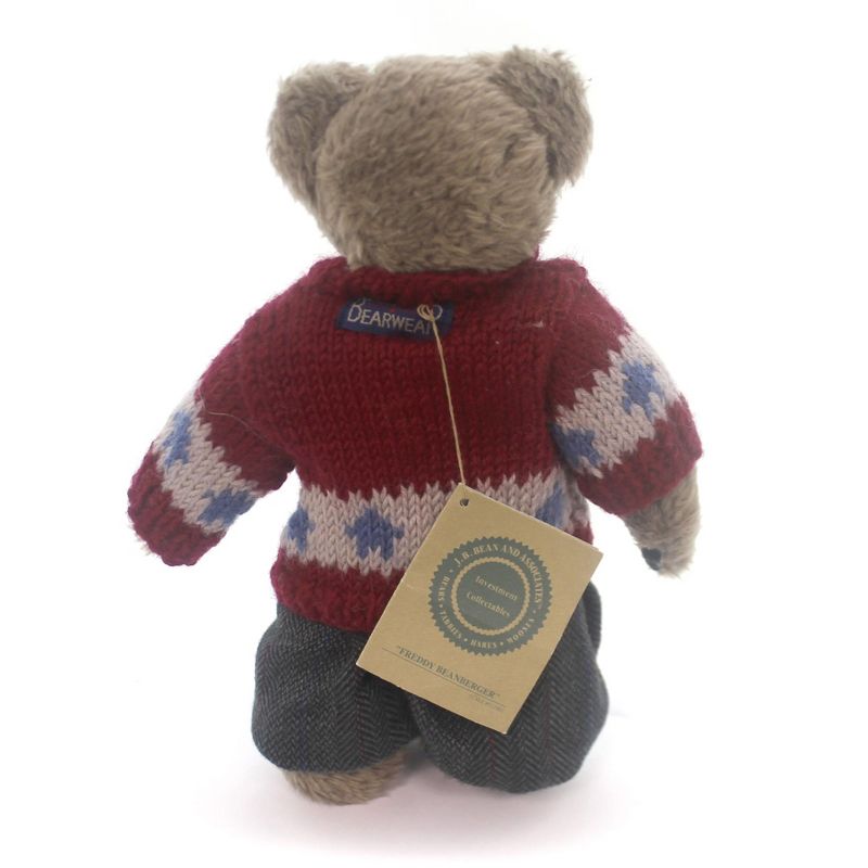 Boyds Bears Plush 10.0" Freddy Beanberger Teddy Bear Jointed Winter  -  Decorative Figurines