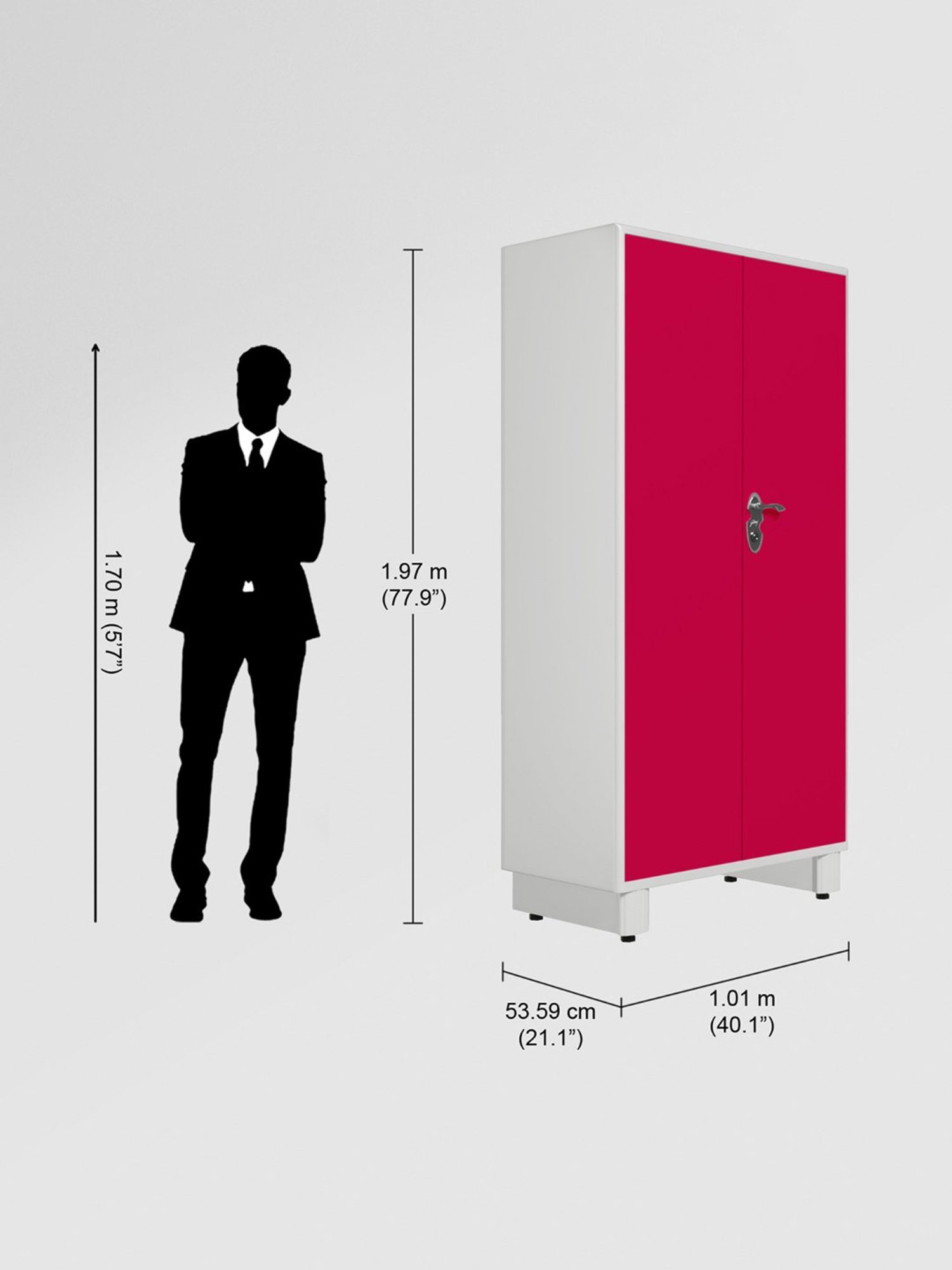 Home Basics 5 Dual Hook Chrome Plated Steel Over the Door Hanging Rack