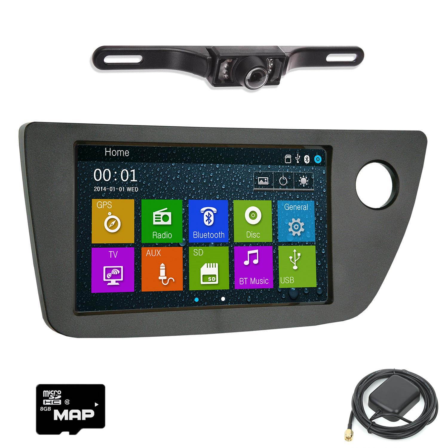Otto Navi In Dash Navigation System DVD GPS Navigation Multimedia Radio and Dash Kit for Acura RSX Type-S 2002-2006 with Back up camera and extra