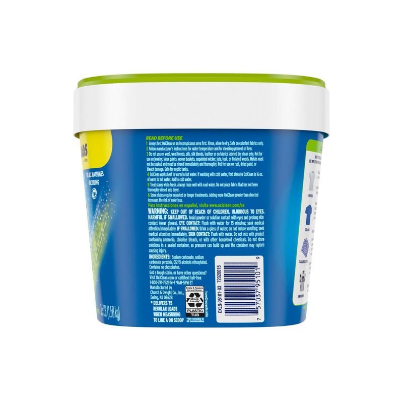 OxiClean Powder Versatile Stain Remover Free - 3.5lbs