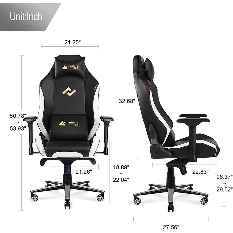 GTRACING Premium Gaming Chair Big and Tall 350lb, Ergonomic Computer Chair with Recliner, Swivel, Tilt, 4D Armrests, High Backrest, Rocker Seat Height Adjustment Mechanisms