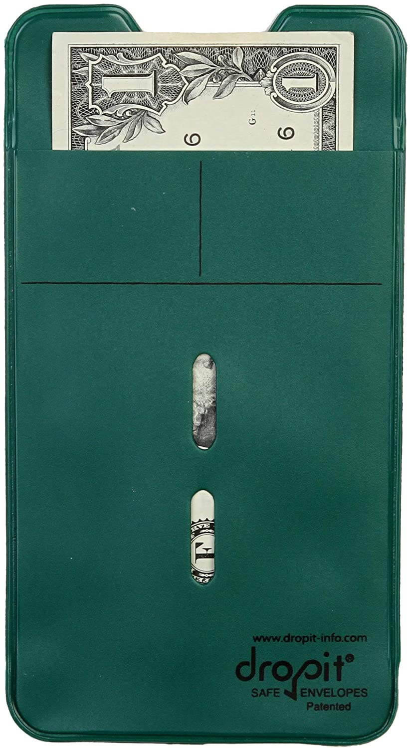 Reuseable Dropit Safe Envelope for Safe Depositing of Currency and Money | Organize Coupon, Currency and Other Documents (Green, 50)