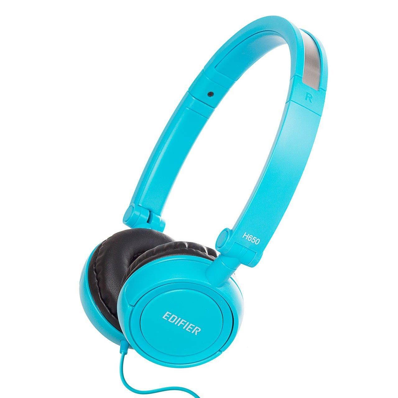 Edifier H650 Headphones - Hi-Fi On-Ear Foldable Noise-Isolating Stereo Headphone, Ultralight and Tri-fold Portable - Black White Orange Blue Violet/Purple Pink