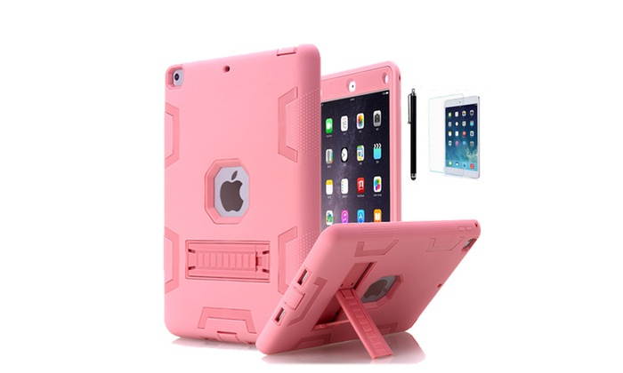 Shockproof Heavy Duty Case with Kickstand for iPad 9.7 Inch 2017 2018