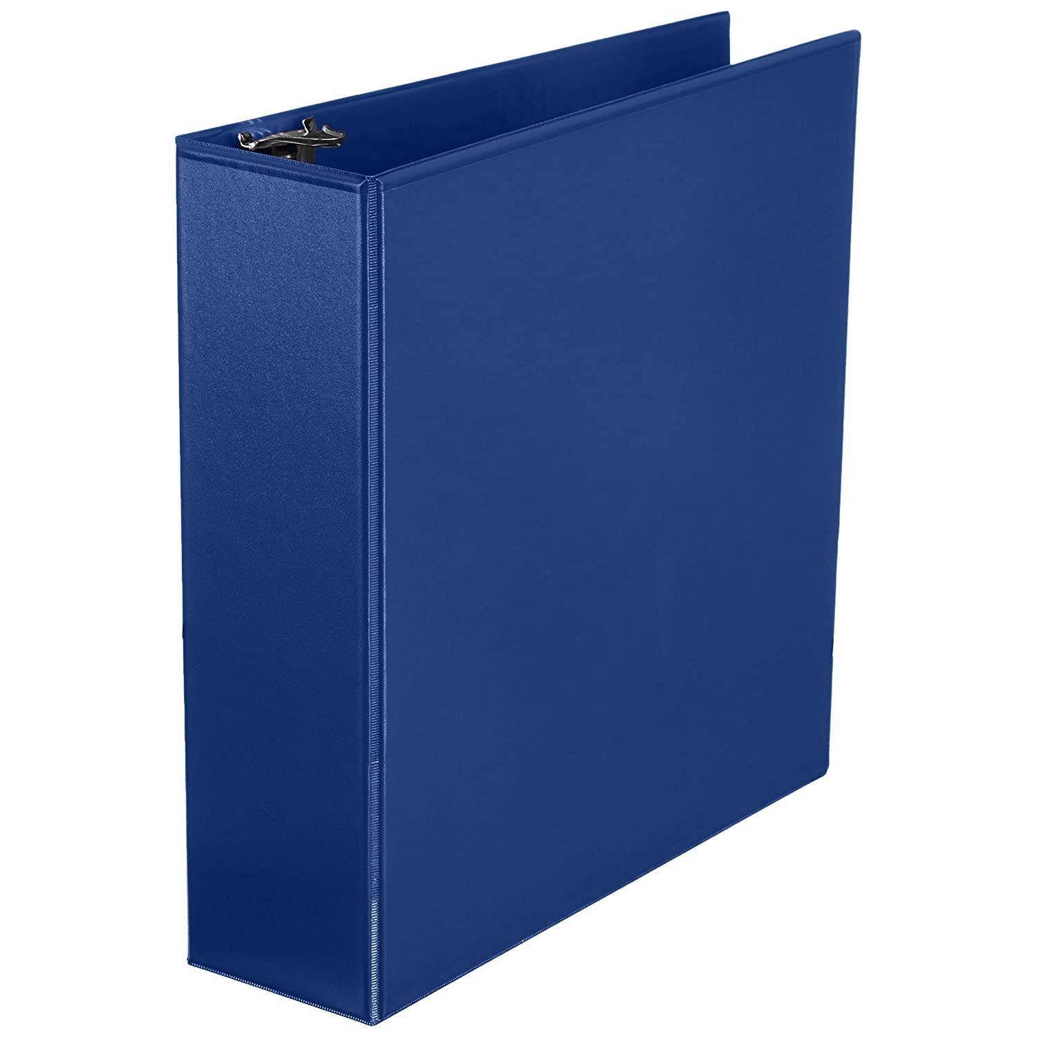 AmazonBasics 3-Inch Round Ring Binder, Blue, View, 12-Pack
