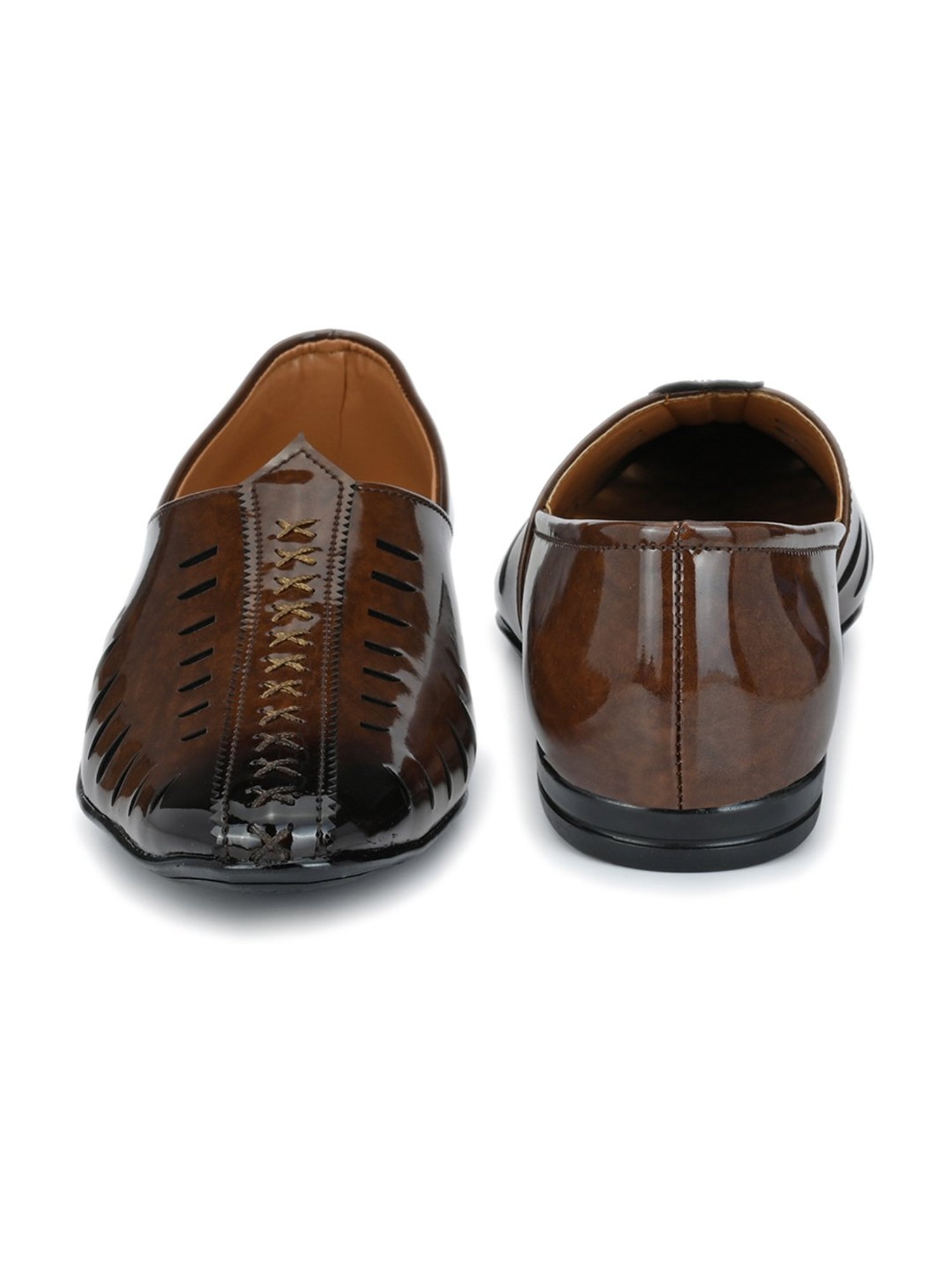 Prolific Brown Ethnic Slip-Ons