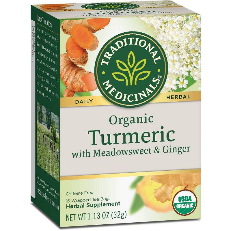 Traditional Medicinals Turmeric with Meadowsweet & Ginger - 16ct