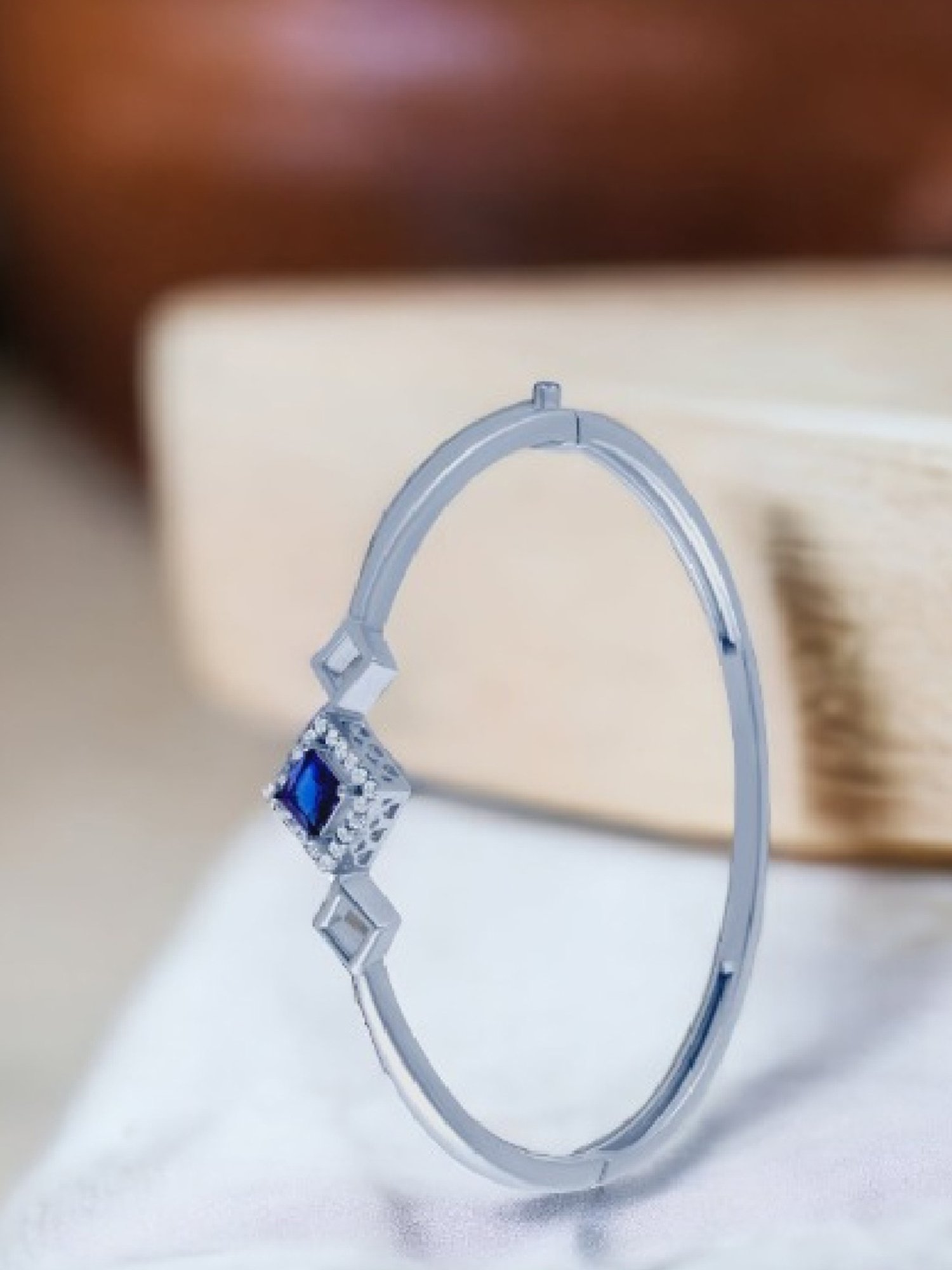 Clara Enzo 92.5 Sterling Silver Swarovski Zirconia Bracelet