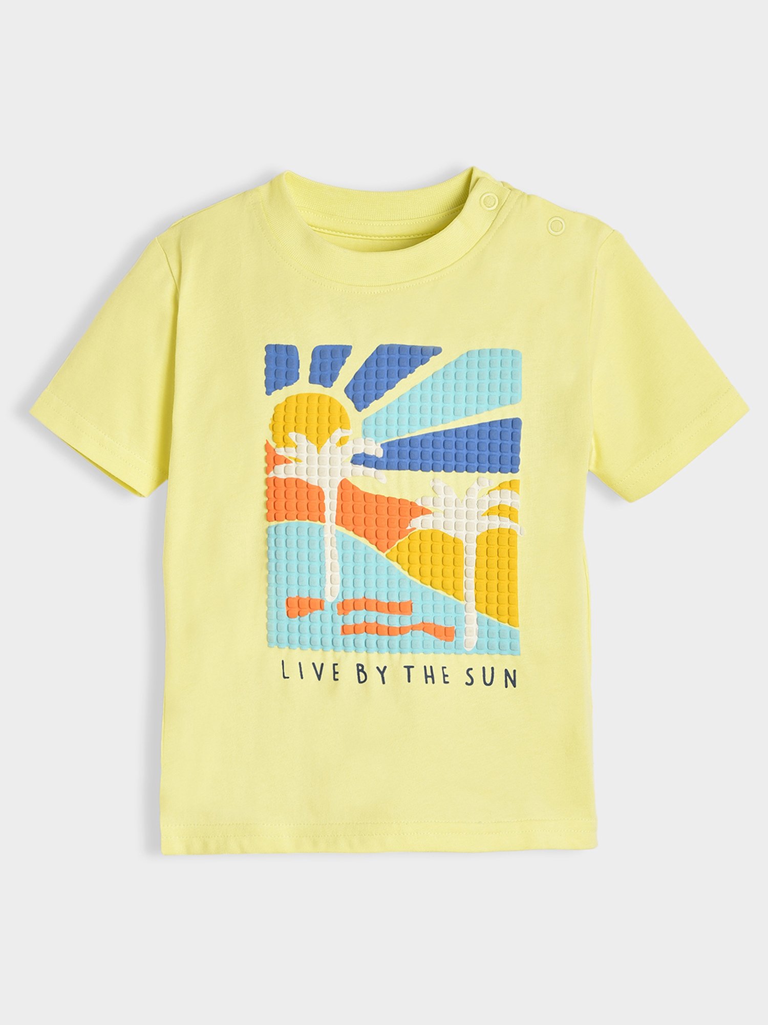 MiArcus Kids Yellow Printed T-Shirt