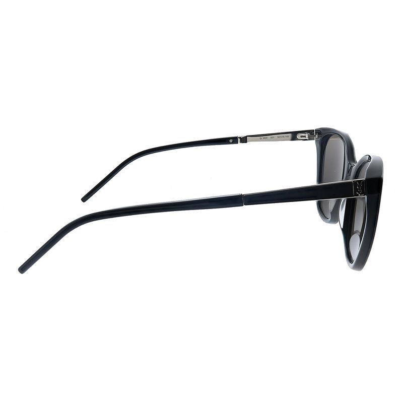 Saint Laurent SL M69 001 Womens Cat-Eye Sunglasses Black 56mm