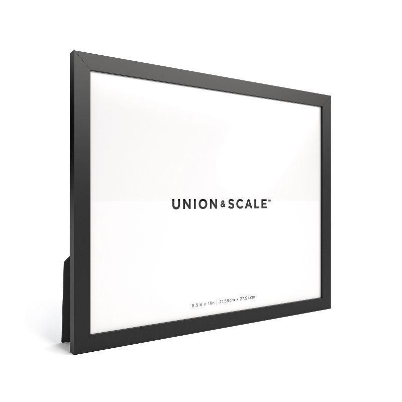Union & Scale Essentials Wood Document Frame, Black (UN58039) 