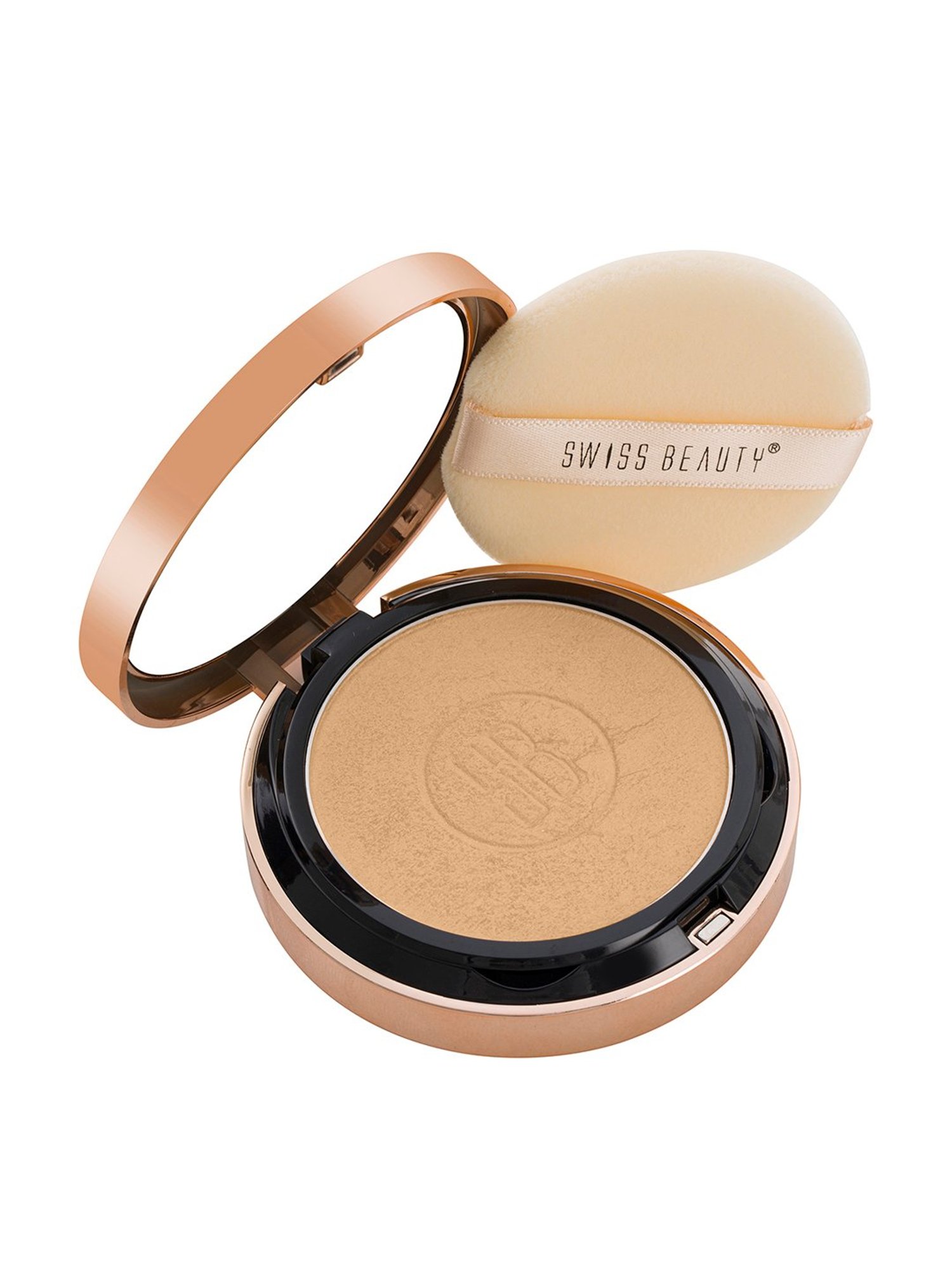 SWISS BEAUTY Silky & Smooth Oil Control Powder Natural Beige - 6.5 gm