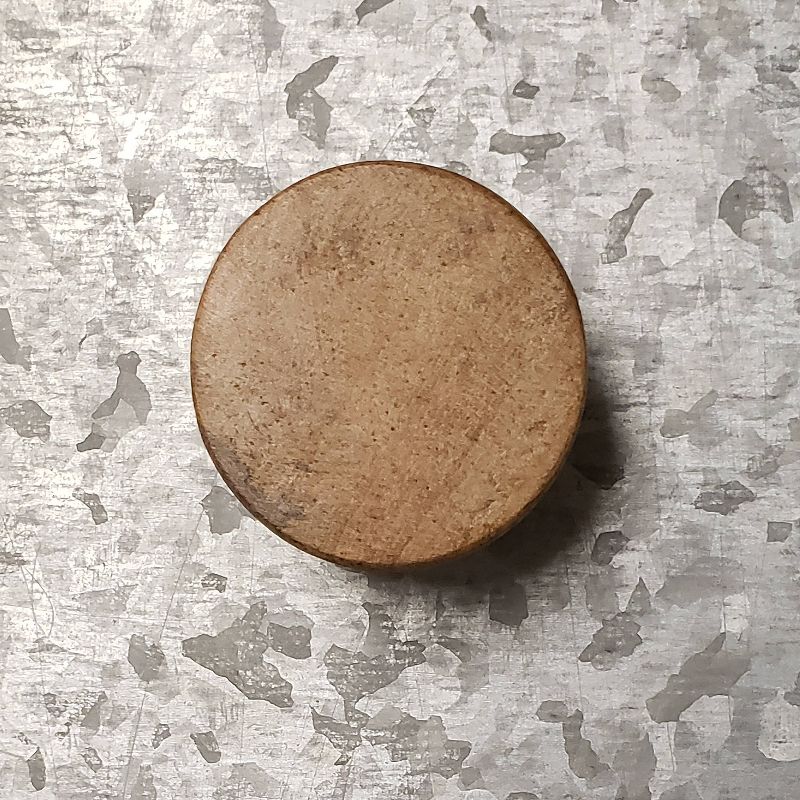 24" Galvanized Rail with Real Burnt Wood Knobs Galvanized Tin - InPlace