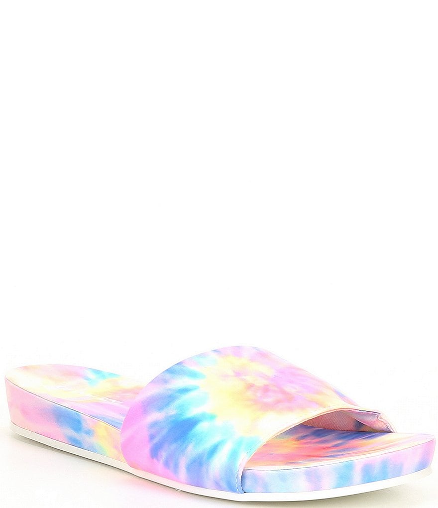 Gianni Bini Summatime Tie Dye Banded Pool Slides