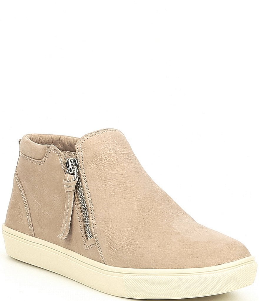 GB Ground-Break Double Zip Leather Sneakers