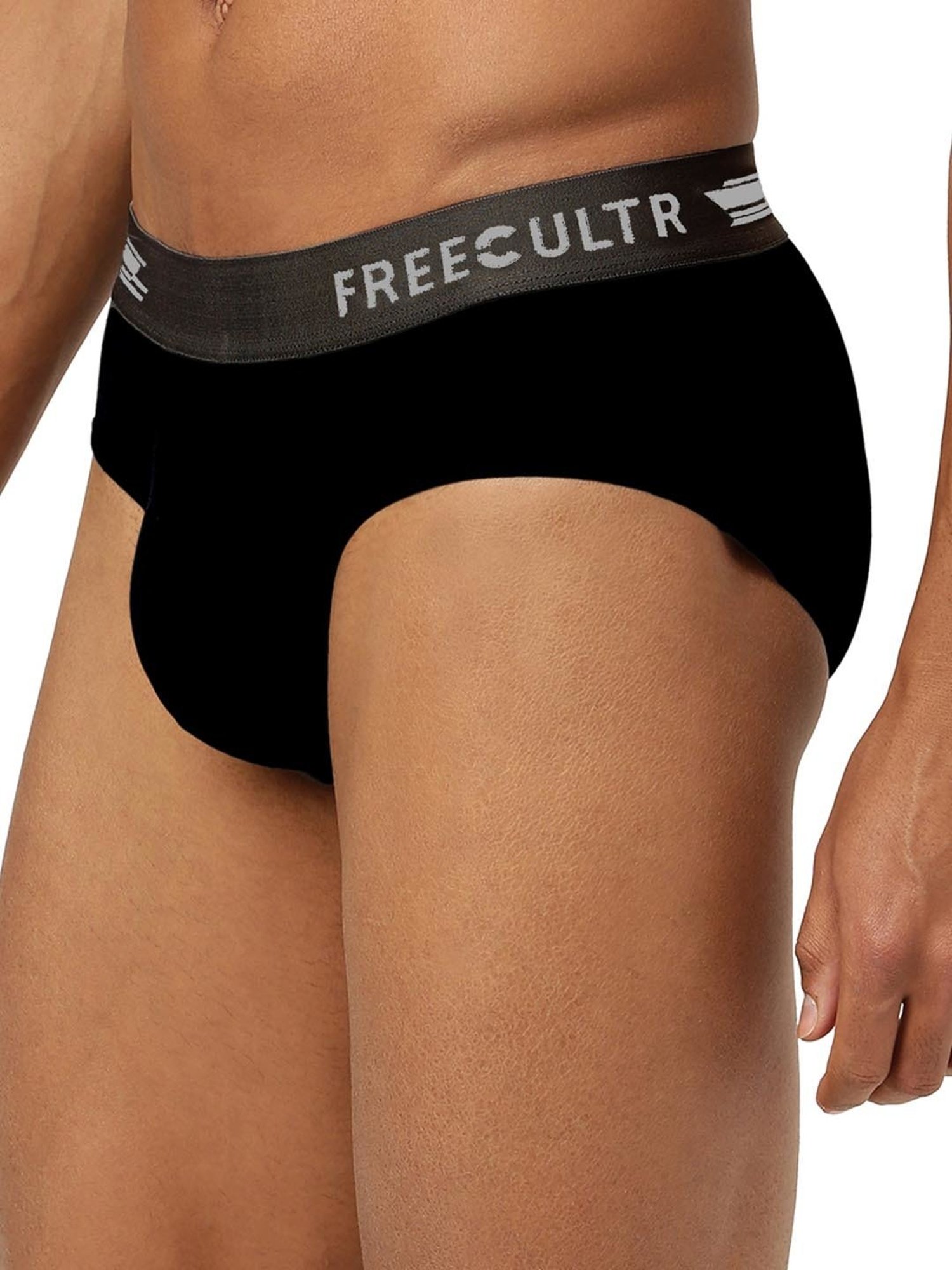 Freecultr Pot Black & Midnight Blue Comfort Fit Briefs - Pack of 2