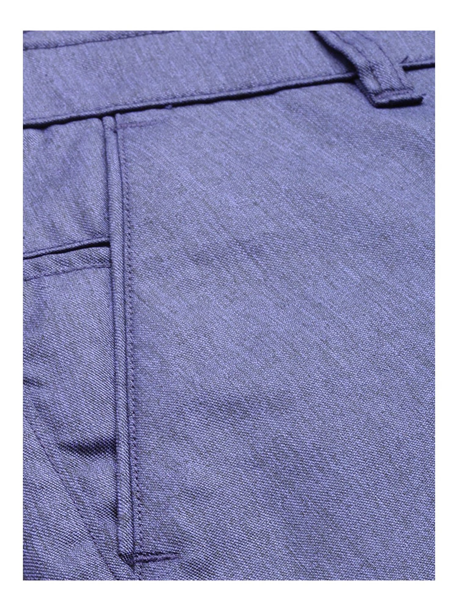 Sojanya Royal Blue Regular Slim Fit Trousers