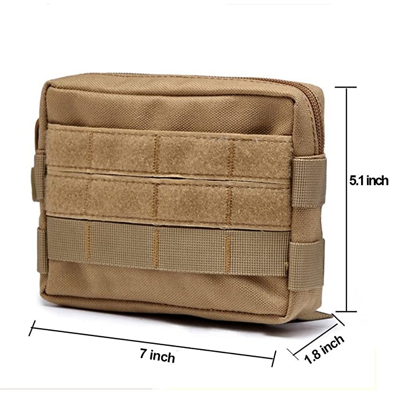 Molle Pouches, Tactical Admin Pouch Compact EDC Utility Gadget Gear Pouch Military Carry Accessory Belt Hanging Waist Bag