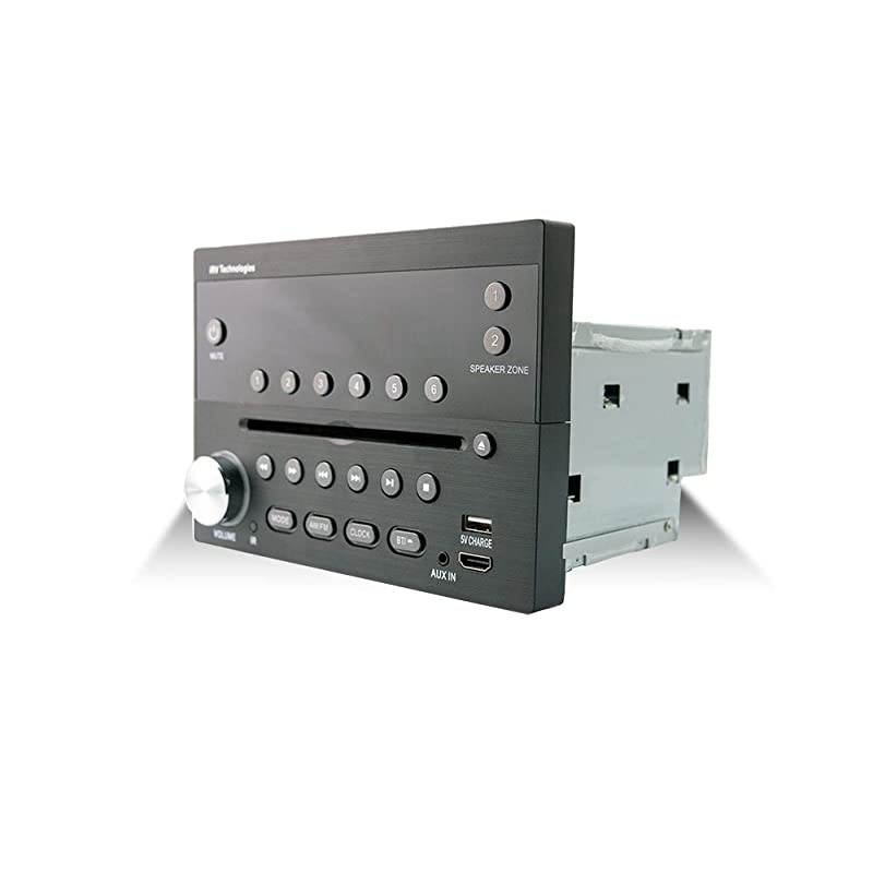 IRV31 Am/FM/CD/DVD Rv Radio Stereo 2 Zones Wallmount Receiver 2.1 Channels Surround, 5"