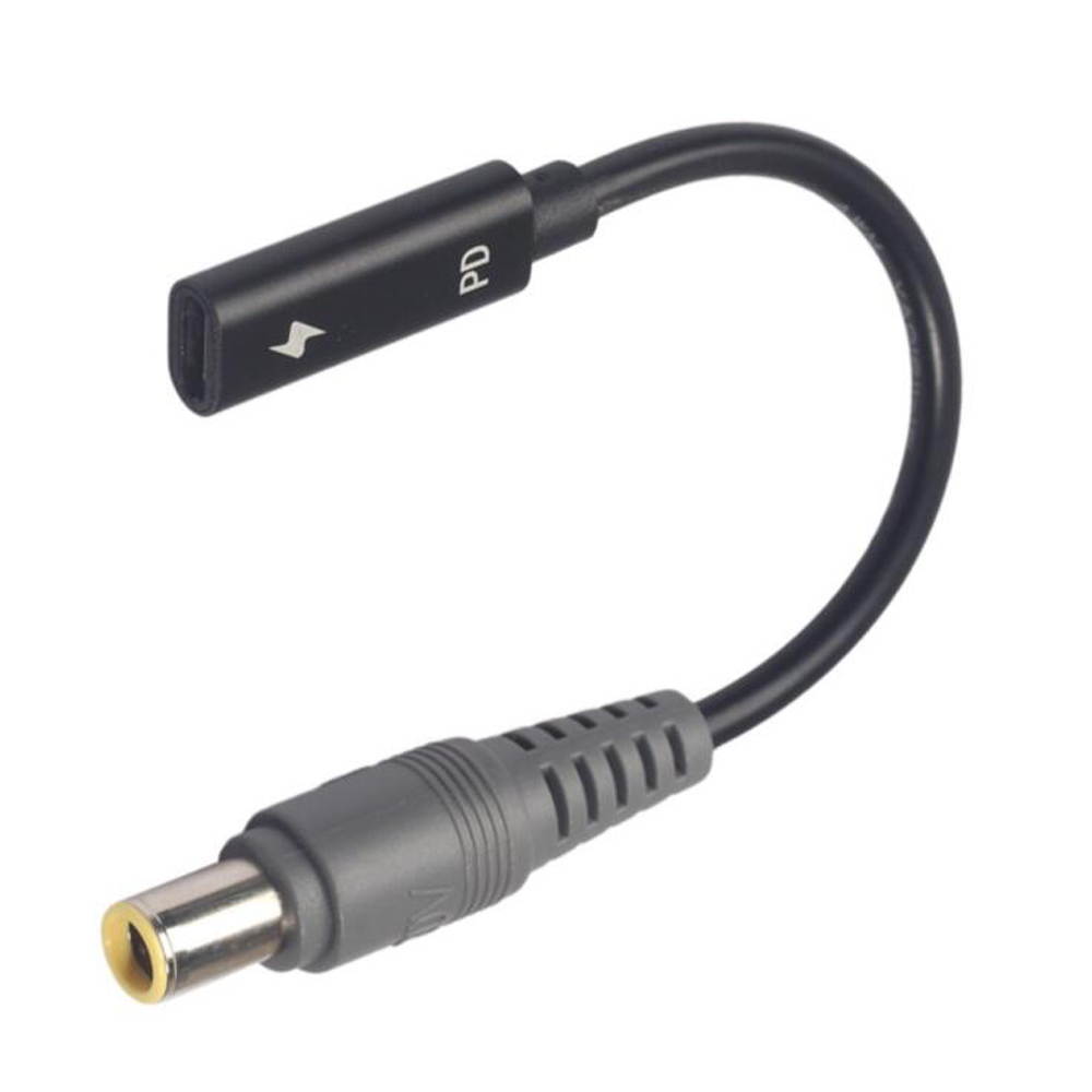 Laptop DC Power Supply Adapter Cable Cord USB 3.1 Type C PD Female to 7.9x5.5mm  Male Plug Converter for Lenovo 65W or below laptops