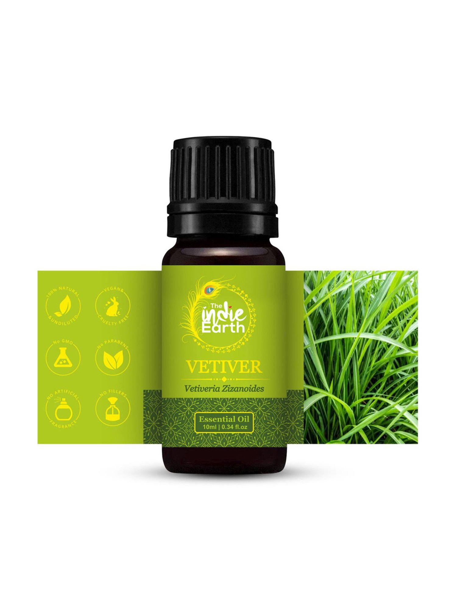 The Indie Earth Vetiver Essential Oil - 10 ml