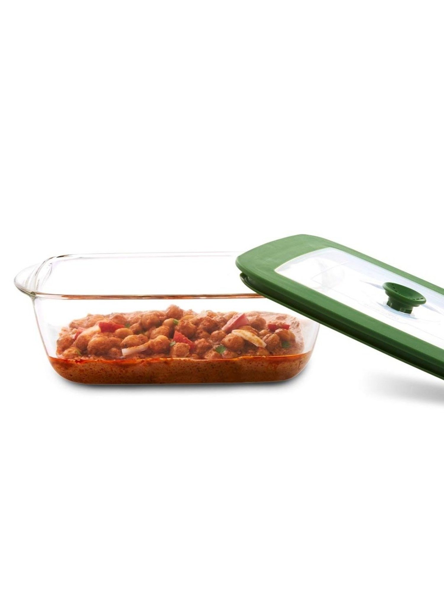 ?Borosil ?Transparent Glass DIsh (2200 ML)