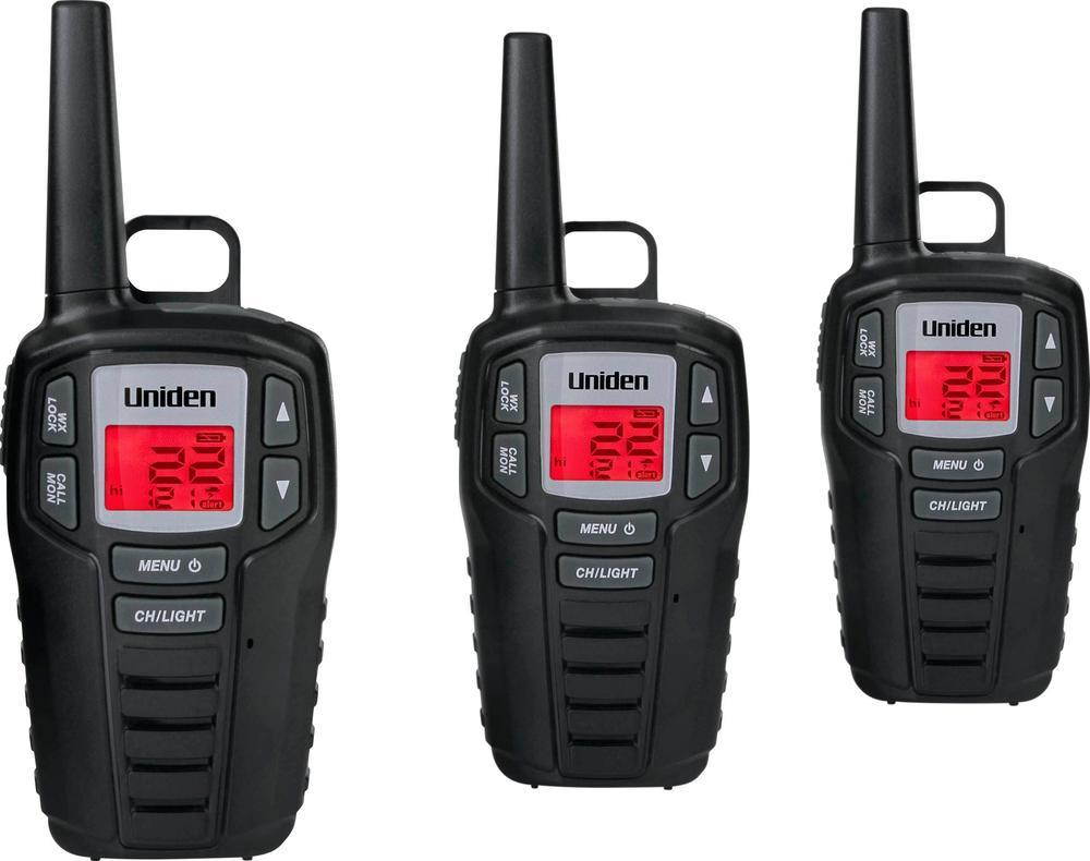 Uniden - GMRS 30-Mile, 22-Channel GMRS 2-Way Radios - Black