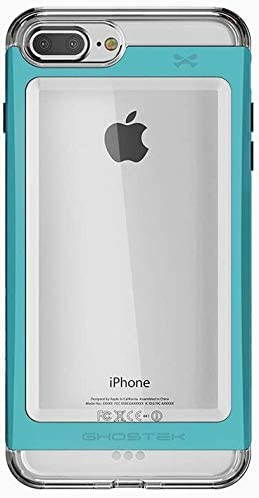 Ghostek Cloak Clear iPhone 7 Plus, iPhone 8 Plus Case with Slim Metal Bumper Design Shockproof Heavy Duty Protection Wireless Charging 2017 iPhone 8 Plus, 2016 iPhone 7 Plus (5.5 Inch) - (Gold)