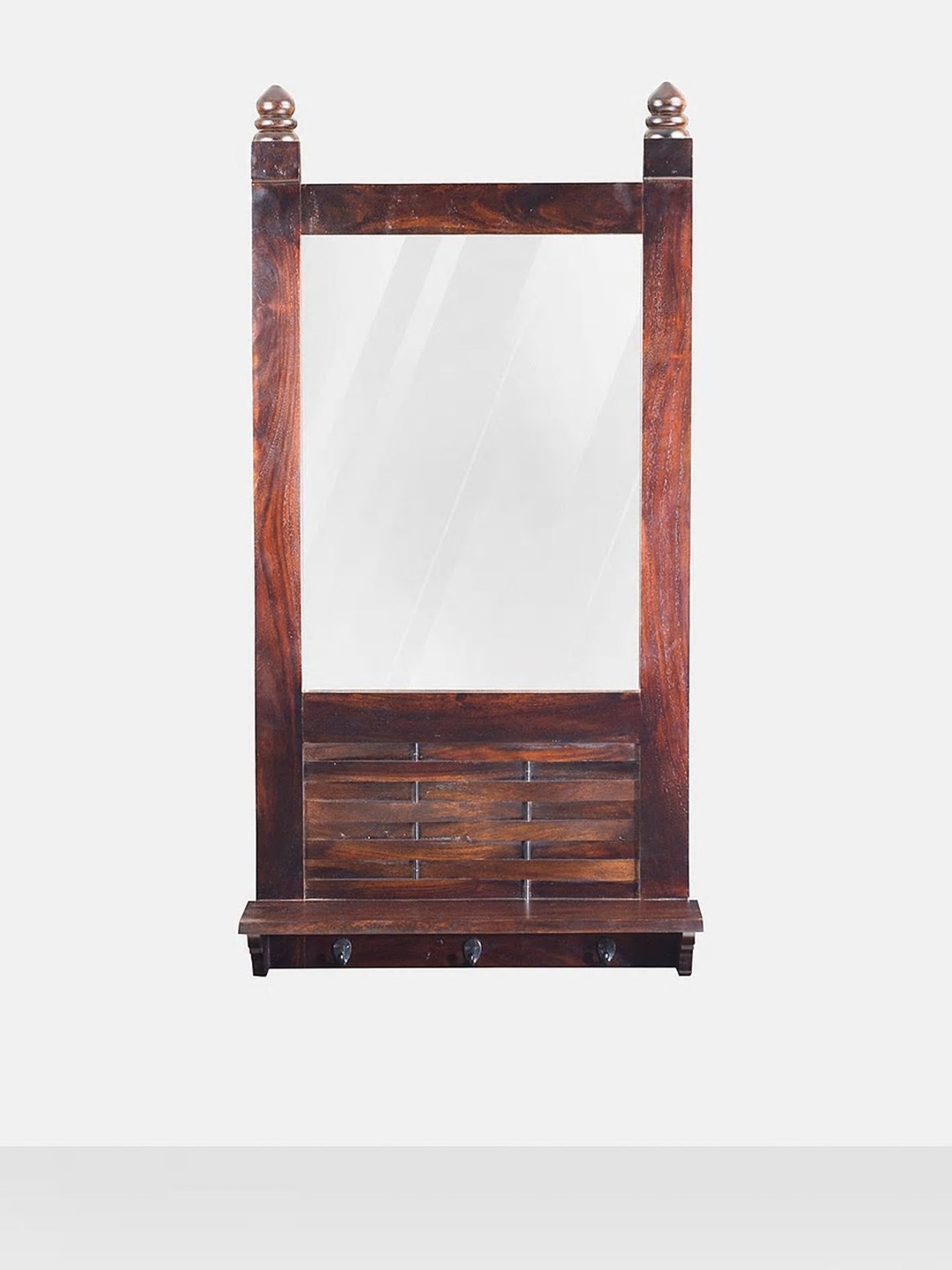 CHRONIKLE Pink Iron Sun Burst Designer Round Wall Mirror