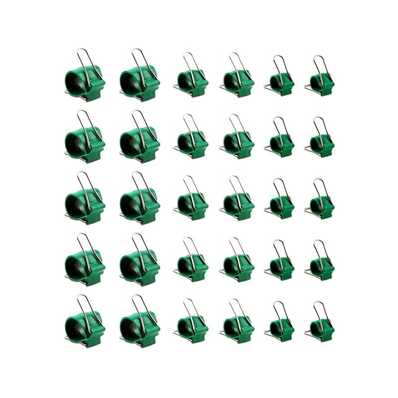Variety Packs Universal Bundling Clip for All The Chaos in Life IndoorOutdoor Stainless Steel Wings Office Home Garden 3 Sizes Qty 30 Small Green Medium Green Large Green