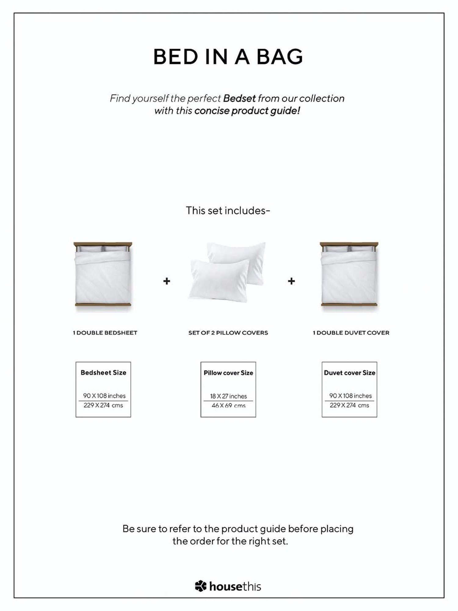 House This Genda Phool Beige 150 TC Cotton Double Bedsheet Set