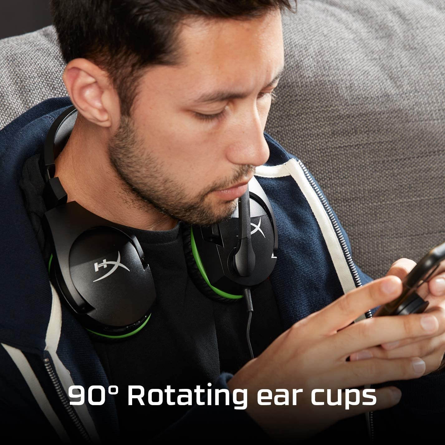 CloudX Stinger - Official Licensed for Xbox Gaming Headset Lightweight Rotating Ear Cups Memory Foam Comfort Durability Steel Sliders Swivel-to-Mute Noise-Cancellation Microphone