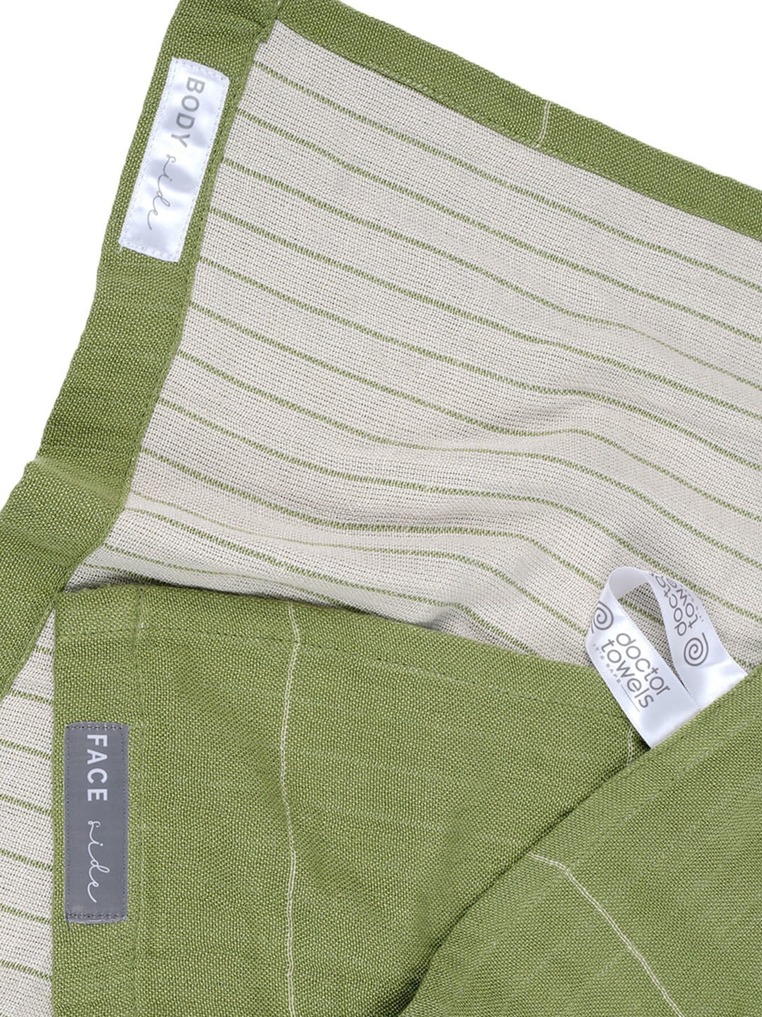 Doctor Towels Green Aloe Vera Viscose  Towel Set -Pack of 2