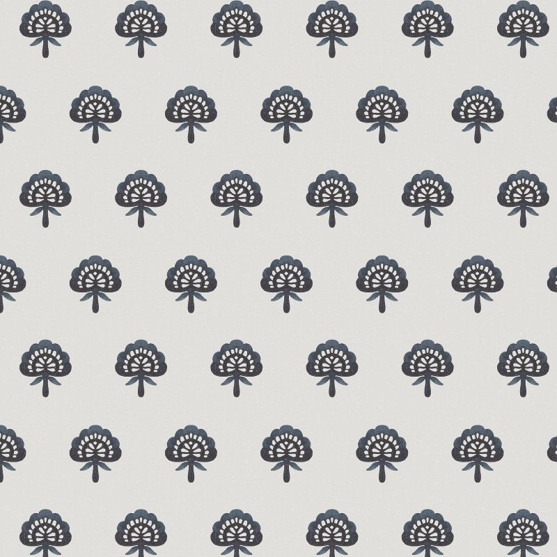 Camel Back Counter Height Barstool Clara Block Navy - Skyline Furniture