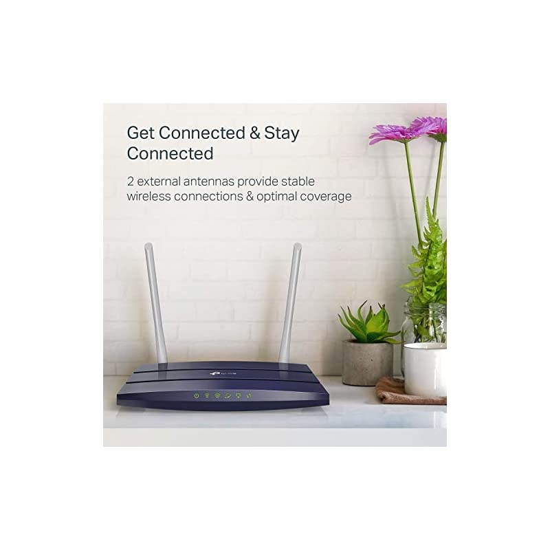 AC1200 WiFi Router Archer A5 Dual Band Wireless Internet Router 4 x 10100 Mbps Fast Ethernet Ports Supports Guest WiFi Access Point Mode IPv6 and Parental Controls