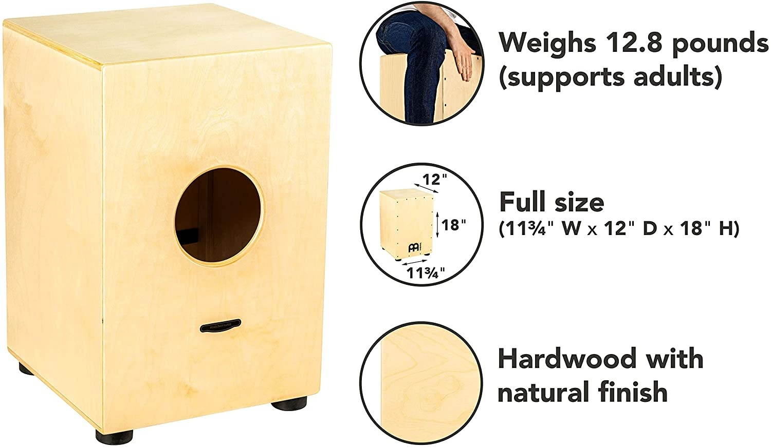 Meinl Headliner Cajon w/ Rubber Wood Frontplate