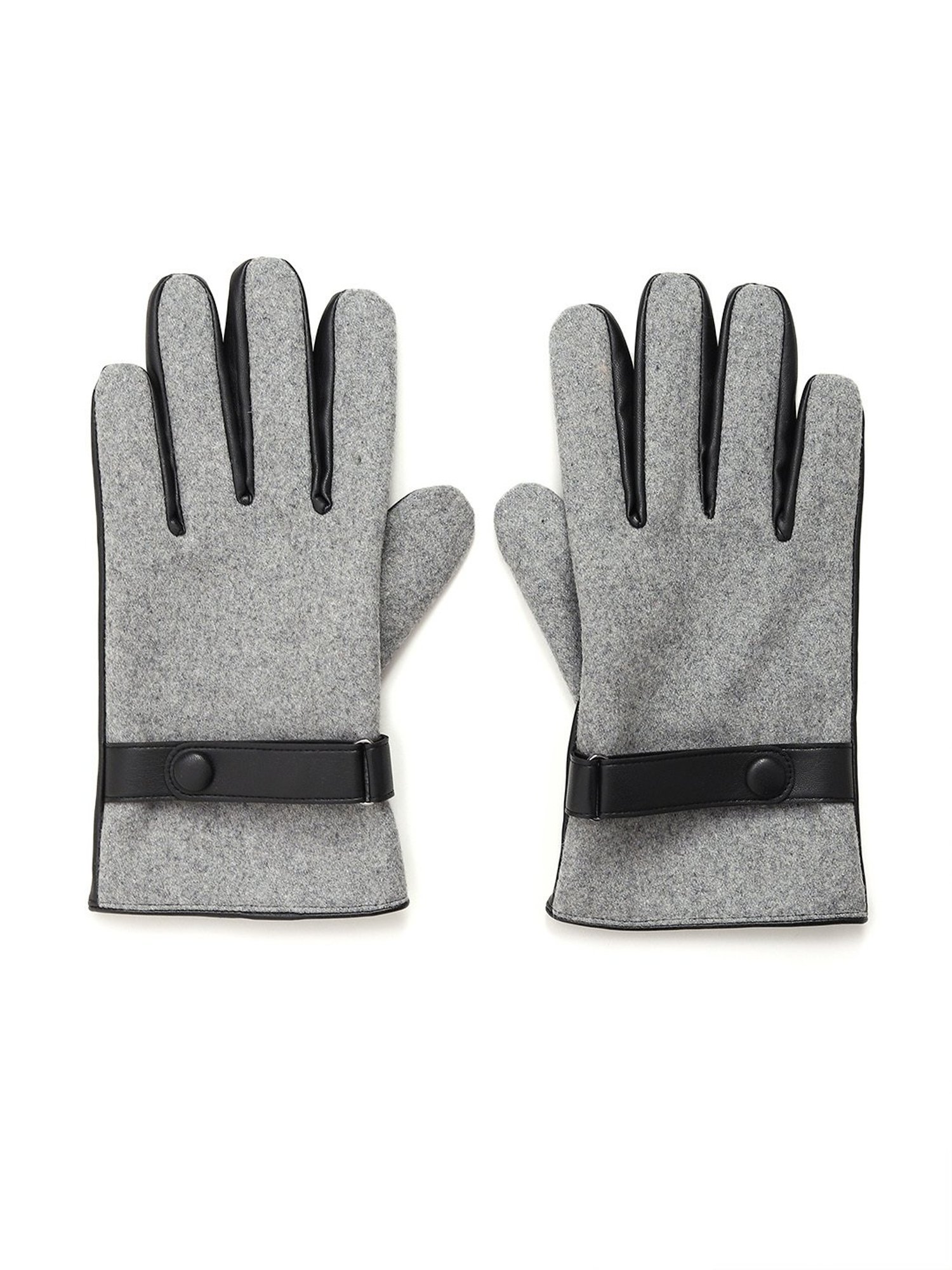 Jack & Jones Grey Colour Block Gloves