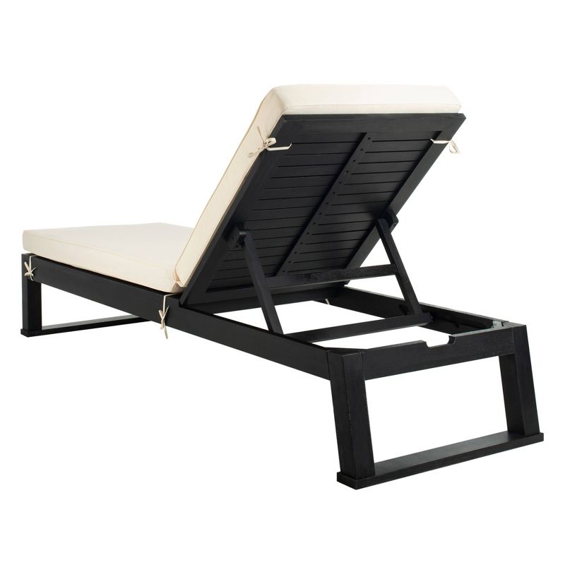Solano Sunlounger - Black/White - Safavieh