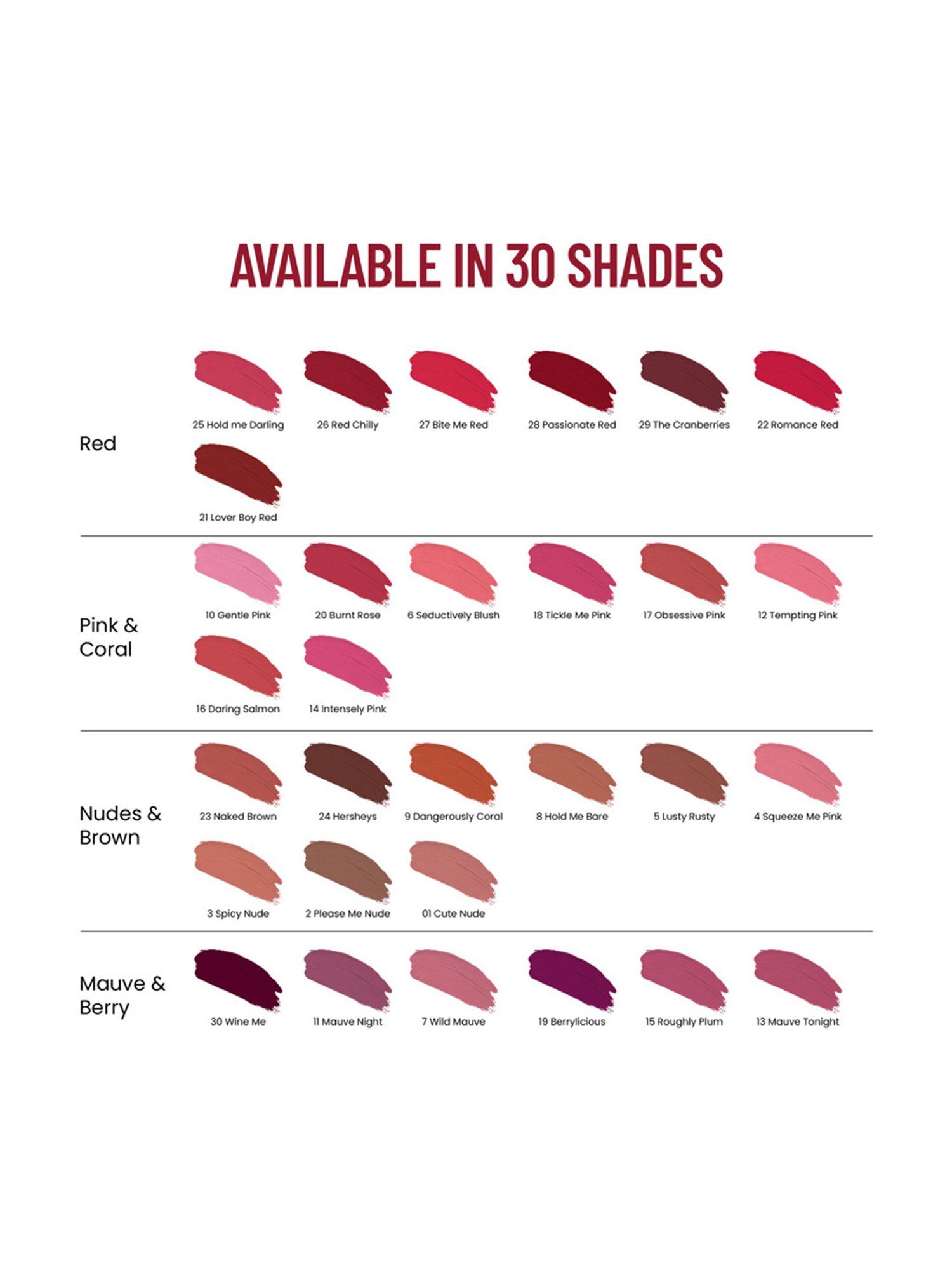 SWISS BEAUTY Hold Me Matte Liquid Lipstick Red Chilly - 4.5 ml