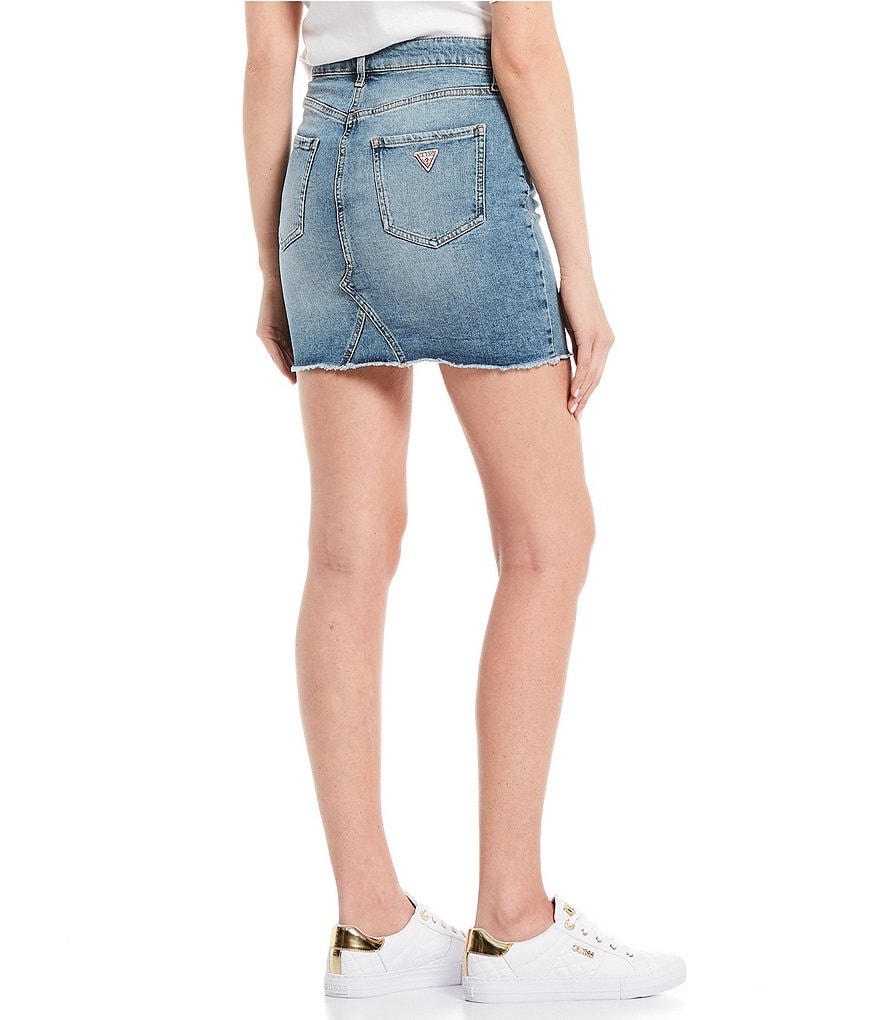June & Hudson Frisco Denim Mini Skirt