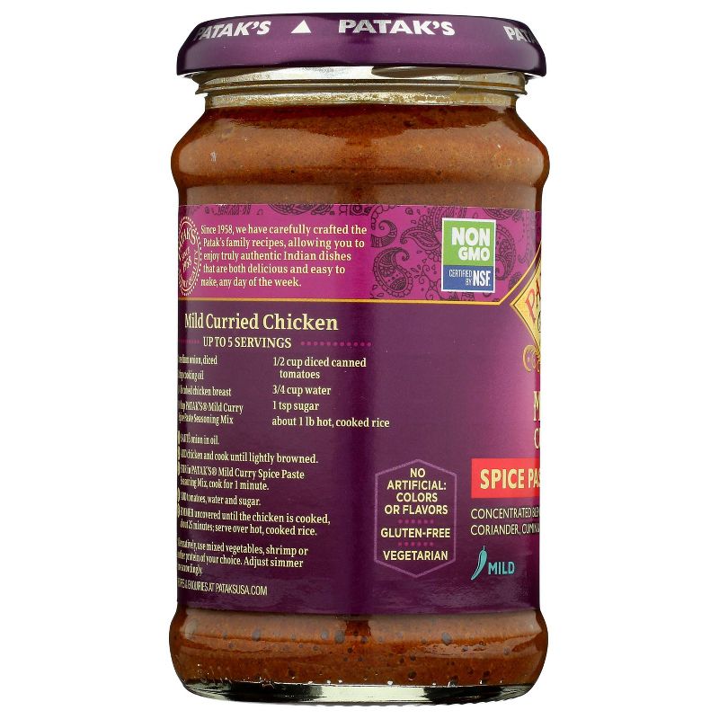 Patak's Original Concentrated Curry Paste Mild - 10oz