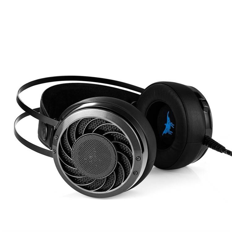 Funtech 3.5mm Stereo Gaming Headset Bass Headphones with Noise Isolation LED Light For Laptops PS4 Phone